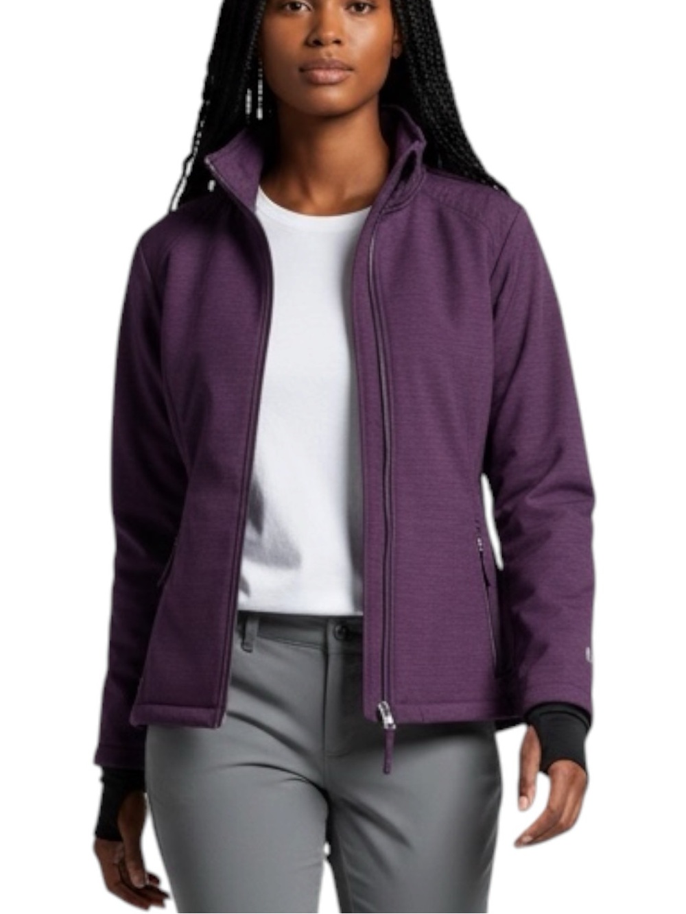 Free Country Women's Purple GorpCore Athletic Full-Zip Jacket Size XL
